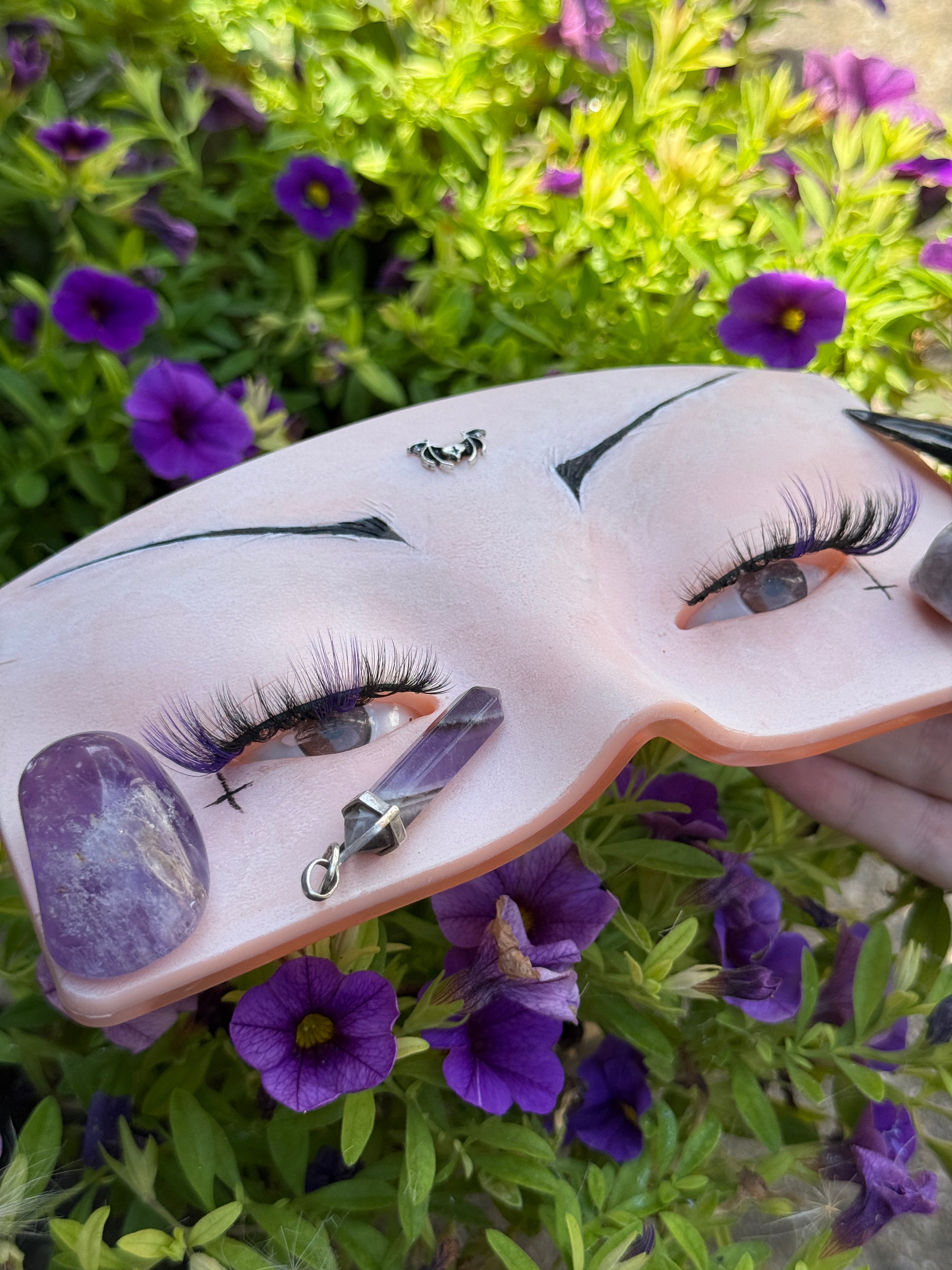 Amethyst - Purple + Black Strip Lashes